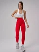Женские лосины Push Up для тренировок гладкие однотонные пуш ап эффект XL Красный (L7013241) - изображение 6