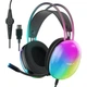Гарнiтура Aula S505 RGB Transparent Gaming Headset Black (6948391235479) - зображення 1