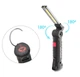 Ліхтар кемпінг worklight W-51-SMD+COB, ЗУ micro USB, вбудований акумулятор, поворот 180 º +180 º, магніт, затискач - зображення 3