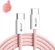Кабель JoyPro USB Type-C 20 Вт 5 А 1 м с держателем Pink (C-TC-01-P) - изображение 1