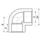 Кутник 90° PP-r ITAL 20 мм - изображение 2