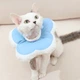 М'який комір-подушка для котів DT1018 Lesko XS Blue післяопераційний захисний від вилизування - зображення 2