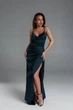 Вечернее изумрудное длинное платье FashionYouWant L зеленый 43330295 - изображение 3