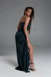 Вечернее изумрудное длинное платье FashionYouWant L зеленый 43330295 - изображение 4