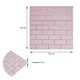 3D панель стінова самоклеюча Sticker Wall 70*70cm*5mm рожевий кирпич зі сріблом D (3DPanda-1501) - зображення 3