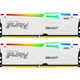 Модуль памяти для компьютера DDR5 32GB (2x16GB) 5600 MHz FURY Beast White RGB Kingston Fury (ex.HyperX) (KF556C40BWAK2-32) - изображение 1