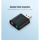 Звуковая плата Vention Audio USB 2х3,5mm jack Metal (VAB-S17-B) - изображение 4
