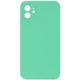 Чохол Silicone Case Square Full Camera Protective (AA) NOLOGO для Apple iPhone 11 (6.1") Зелений / Spearmint - изображение 1
