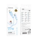 Дата кабель Borofone BX115 Lotto USB to Lightning 2.4A (1m) Blue - зображення 6