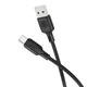 Дата кабель Borofone BX113 Lenny USB to Type-C 3A (2m) Black - зображення 3