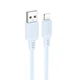 Дата кабель Borofone BX115 Lotto USB to Lightning 2.4A (1m) Blue - зображення 1
