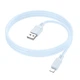 Дата кабель Borofone BX115 Lotto USB to Lightning 2.4A (1m) Blue - зображення 2