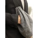 Жіноча сумка Sambag HOBO Bag-glove тканева сіра - изображение 4