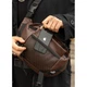 Велика чоловіча поясна сумка бананка Sambag DynamicDart коричнева - изображение 4