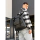 Чоловічий рюкзак ролл Sambag RollTop Milton чорний з клапаном - изображение 2