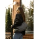 Жіноча сумка Sambag HOBO Bag-glove графітова - зображення 4