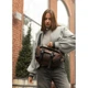 Велика жіноча поясна сумка бананка Sambag DynamicDart коричнева - зображення 3