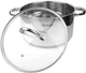 Кастрюля индукционная Ofenbach Casserole из нержавеющей стали 5.5л со стеклянной крышкой (NB-100527) - изображение 3