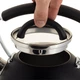 Чайник Ofenbach Magic Kettle 2.5л со свистком и стеклянной крышкой, черный (NB-100311) - изображение 6