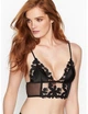 Бралет Victoria's Secret LUXE LINGERIE Unlined Floral Embroidered Bralette 34DD Чорний (26044998) - изображение 1