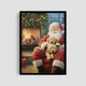 Постер Roomy "Cozy With Santa" Черная рамка с антибликовым стеклом A1 (84.1x59.4 cm.) - изображение 1