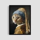 Постер Roomy "Pearl Earring Cat" Без рамки A4 (29.7x21 cm) - зображення 1