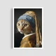 Постер Roomy "Pearl Earring Cat" Без рамки A4 (29.7x21 cm) - зображення 2