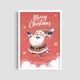 Постер Roomy "Santa On Red" Без рамки A2 (59.4x42 cm.) - изображение 5