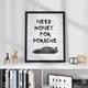 Постер Roomy "Need Money For Porsche (Car White)" Чорна рамка з глянцевим склом A3 (42x29.7 cm) - зображення 3