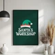 Постер Roomy "Santa Work" Белая рамка с глянцевым стеклом A1 (84.1x59.4 cm.) - изображение 2