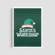 Постер Roomy "Santa Work" Белая рамка с глянцевым стеклом A1 (84.1x59.4 cm.) - изображение 5