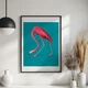Постер Roomy "Elegant Flamingo" Белая рамка с антибликовым стеклом A2 (59.4x42 cm.) - изображение 3