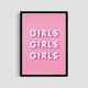 Постер Roomy "Girls Girls" Без рамки A2 (59.4x42 cm.) - зображення 1