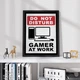 Постер Roomy "Do Not Disturb Gaming Sign" Біла рамка з глянцевим склом A3 (42x29.7 cm) - зображення 3