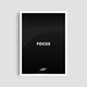 Постер Roomy "Focus Black" Черная рамка с глянцевым стеклом A3 (42x29.7 cm) - изображение 2