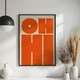 Постер Roomy "Oh Hi" Чорна рамка з антибліковим склом A4 (29.7x21 cm) - зображення 2