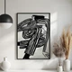 Постер Roomy "Striped Serenity" Чорна рамка з глянцевим склом A4 (29.7x21 cm) - зображення 2