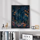 Постер Roomy "Forest Night" Без рамки A1 (84.1x59.4 cm.) - изображение 3