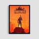 Постер Roomy "Fortnite Silhouette" Белая рамка с антибликовым стеклом A2 (59.4x42 cm.) - изображение 1