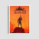 Постер Roomy "Fortnite Silhouette" Белая рамка с антибликовым стеклом A2 (59.4x42 cm.) - изображение 5
