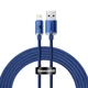 Кабель Baseus Crystal Shine USB - Lightning (M/M), 2.4A, 2 м Blue (CAJY000103) - изображение 1