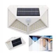Ліхтар вуличний світлодіодний Solar interaction wall lamp 100 led з датчиком руху на сонячній зарядці білий - зображення 2