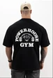 Футболка для бодибілдингу Powerhouse Gym 4148 M Чорний - зображення 2
