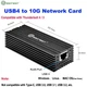 Адаптер RJ45 10GBASE-T Ethernet USB4 Thunderbolt 3/4 чип AQC113 поддержка Mac - изображение 2