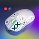 Бесшумная Беспроводная (2.4G, Bluetooth) HXSJ T90 Розовая Игровая Мышь с подсветкой и аккумулятором - изображение 11