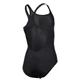 Купальник для девочек Arena TEAM SWIM PRO SOLID L черный, белый Дет 140 см 005755-550 140 - изображение 3