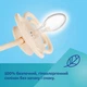 Пустышка силиконовая симметричная Canpol babies Dental Air 0-6 месяцев 2 шт (23/225_blu) - изображение 5