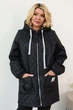 Женская куртка SOLINNA 033 прямого кроя с манжетами на резинке. Черный, 56-58 - изображение 1