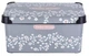 Корзина с крышкой 16.5х23.5х35 см (10 л) VIOLET HOUSE (0647 DECOR ANTRASIT FLOWER) - изображение 1