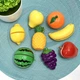 Набор продуктов WToys Кулинарная фантазия 25 элементов овощи и фрукты на липучках доска для нарезки нож (10265) - изображение 11